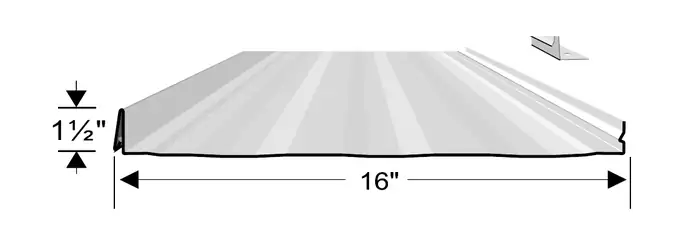 IronSeam 150 — Snap-Lock Standing Seam